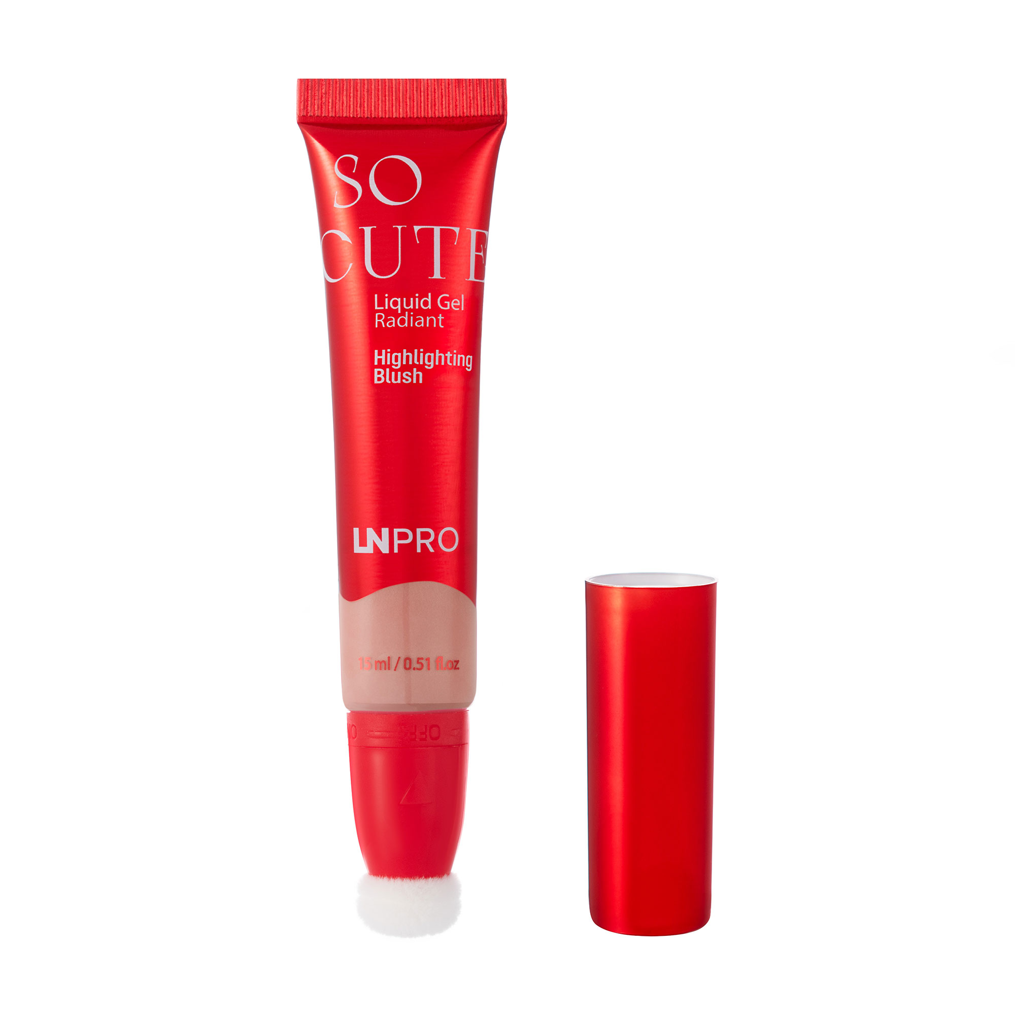 Рідкий гелевий хайлайтер для обличчя LN Pro So Cute Liquid Gel Radiant Highlighting Blush 108, 15 мл